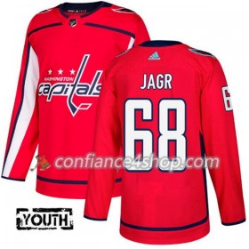 Adidas Maillot de Hockey Washington Capitals Jaromir Jagr 68 2017-2018 Rouge Authentic - Enfant